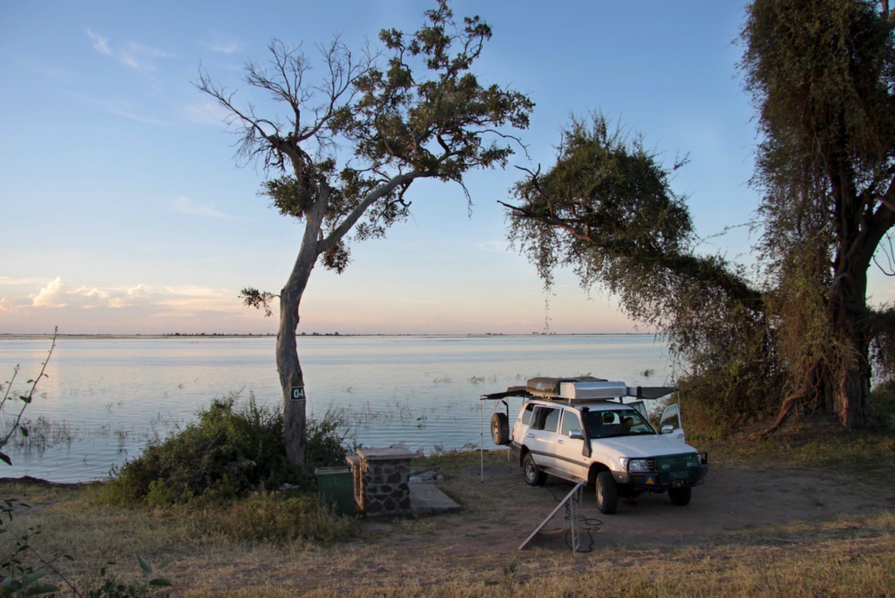 Ilhaha camp site in Botswana