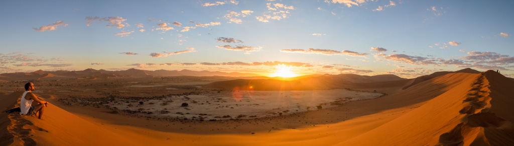 sunset namibia