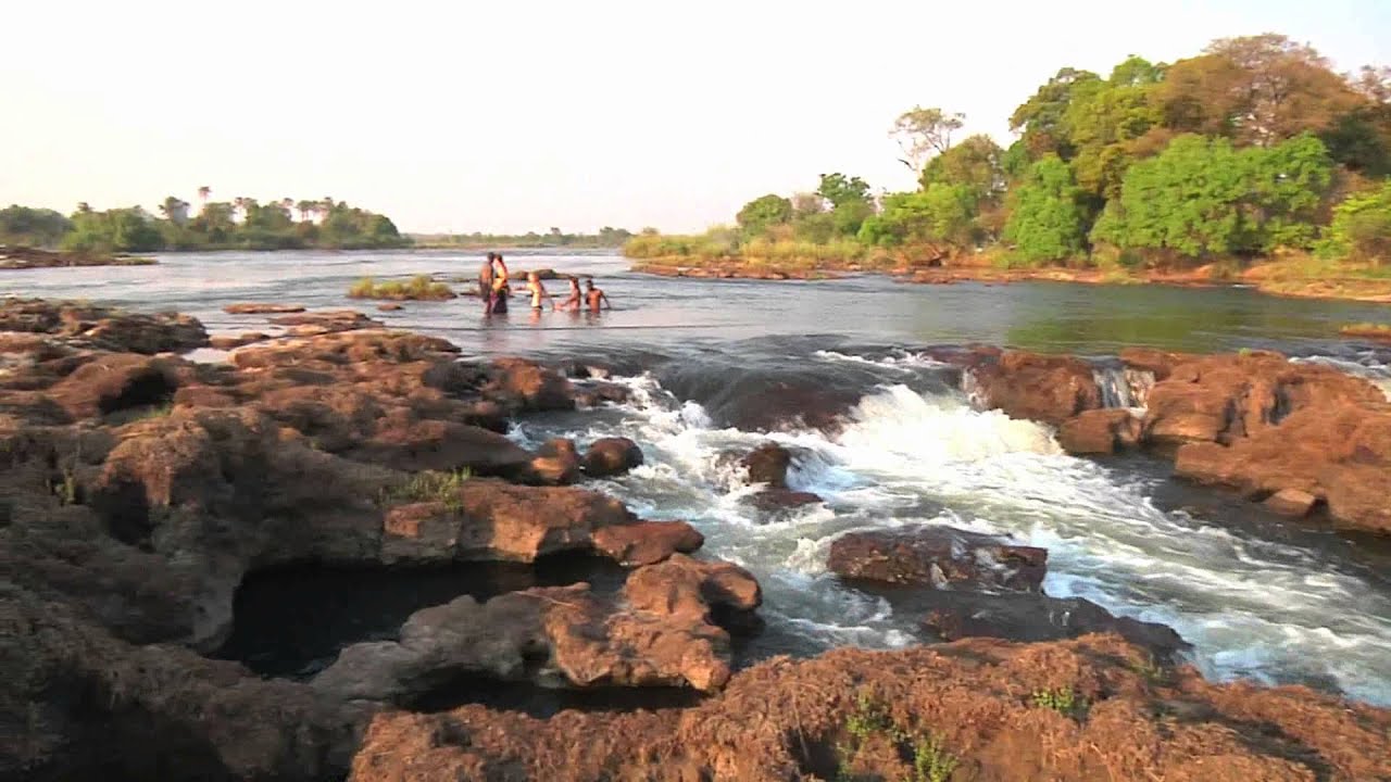 Girls Defy Death at Devil's Pool, Victoria Falls