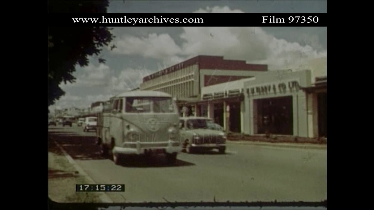 Lusaka in Zambia, 1960's.  Archive film 97350