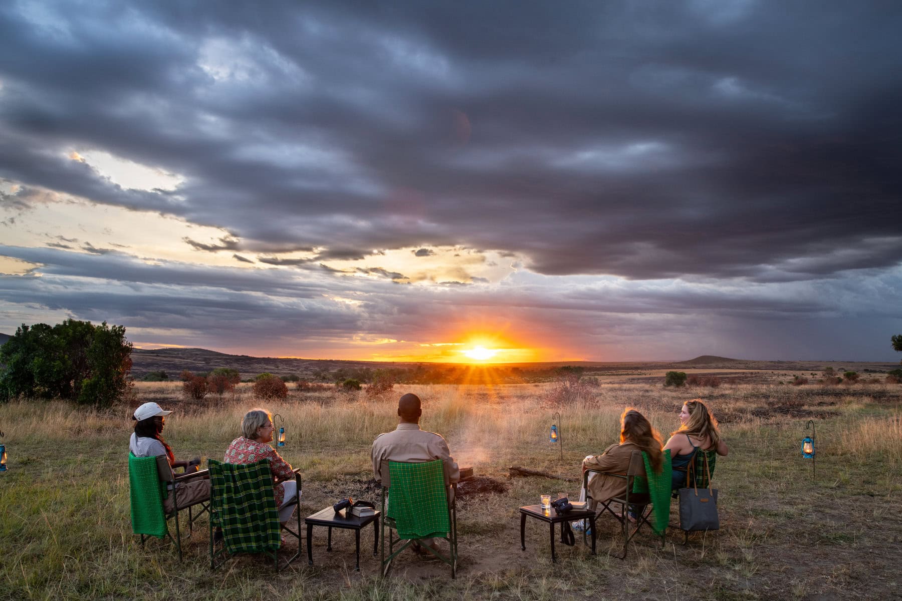 Sundowners in the Masai Mara on a Kenya safari
