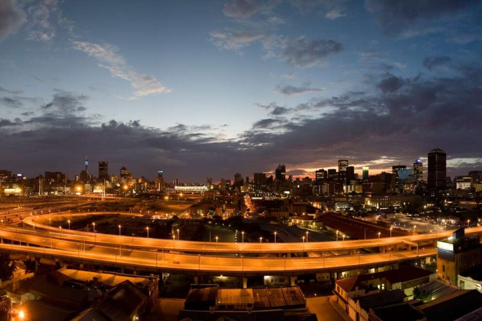 City of Johannesburg Aerial View