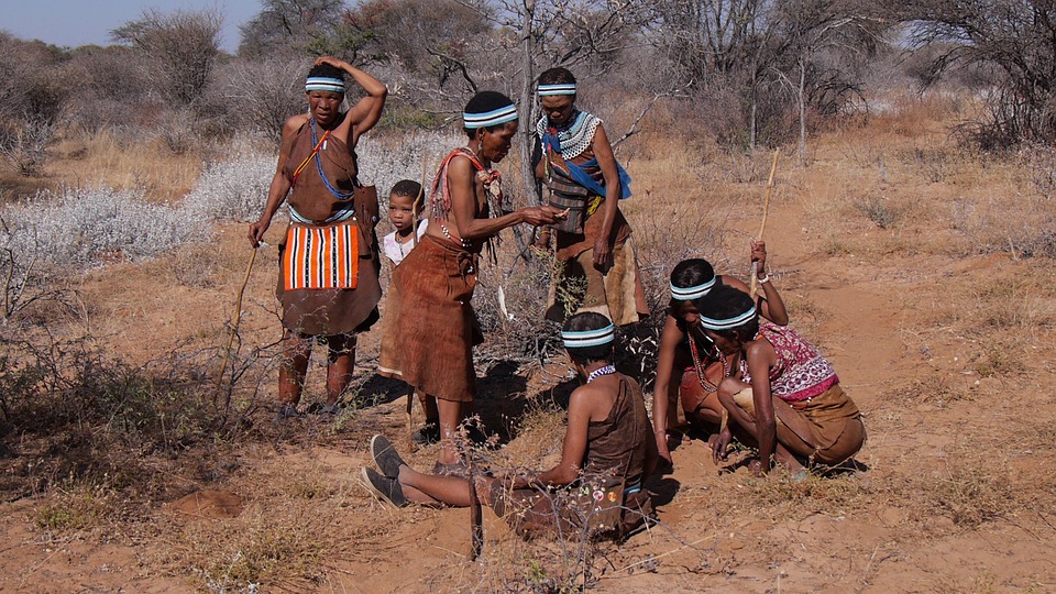 The San people of Botswana still treasure traditional ways of life