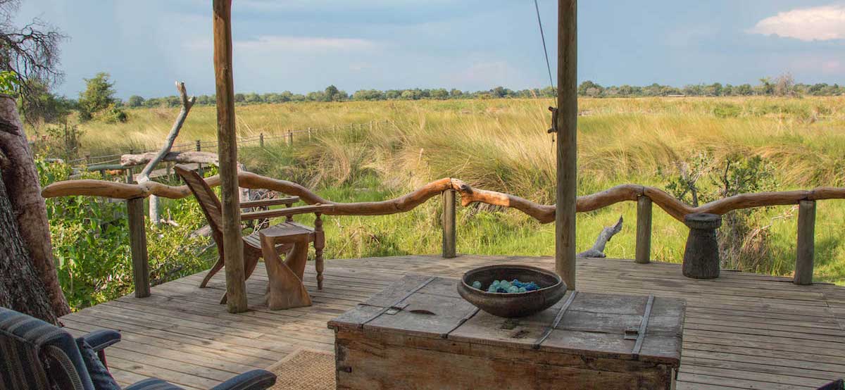 Delta island camp view | Luxury Botswana Safari (credit Rachel Lang)