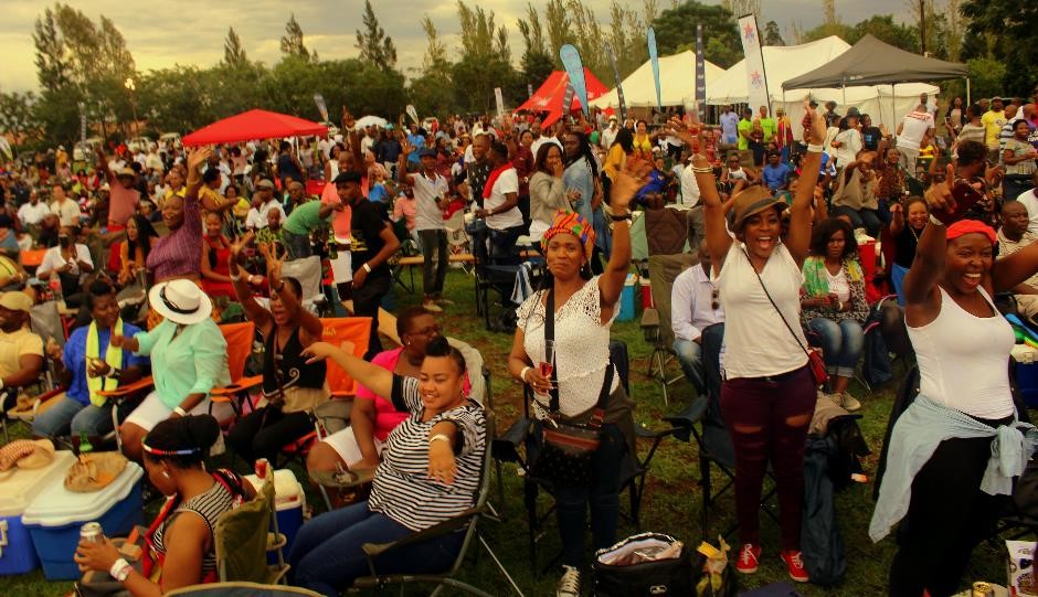 People come together at festivals and markets around Botswana