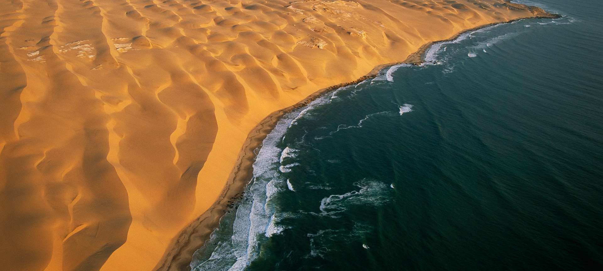 sand and sea in namibia