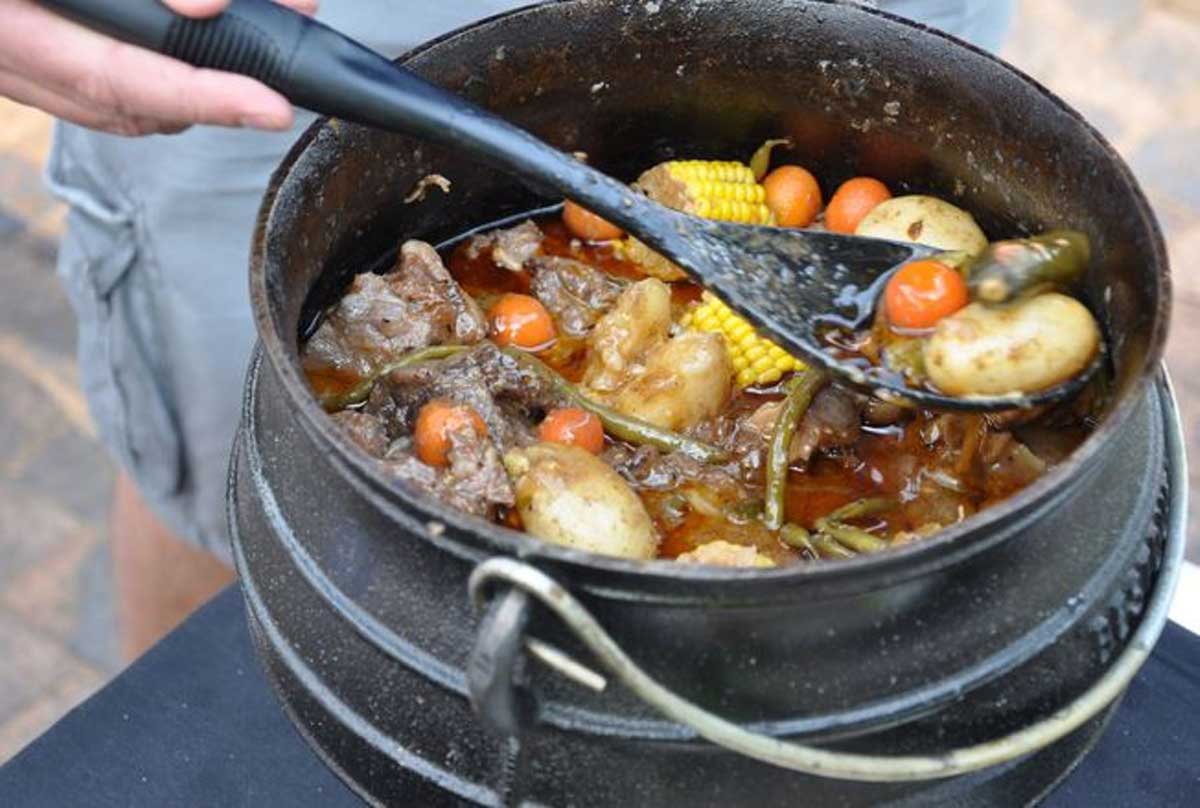 Potjiekos is similar to a stew cooked over a long period in a traditional pot (potjie), credit: Jenman Safaris