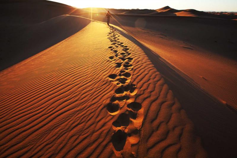 Explore Namibia's famous dunes on foot and experience the magic of the landscapes, credit: Zicasso
