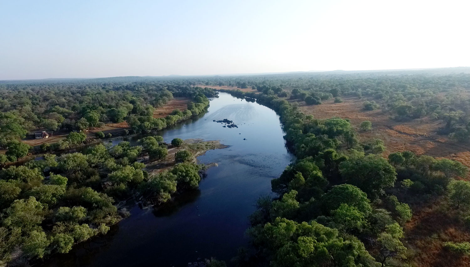 Kafue River in Zambia, credit: Kafue River Lodge