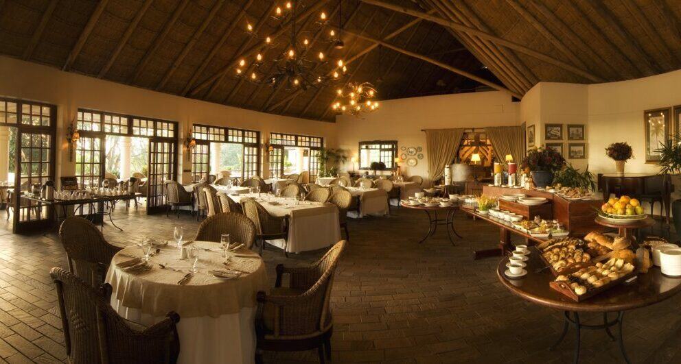 Ilala lodge zimbabwe safari the palm restaurant