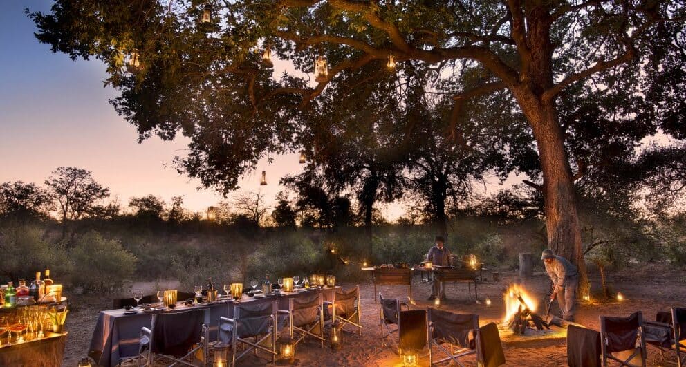Rockfig safari lodge timbavati south africa bush dining
