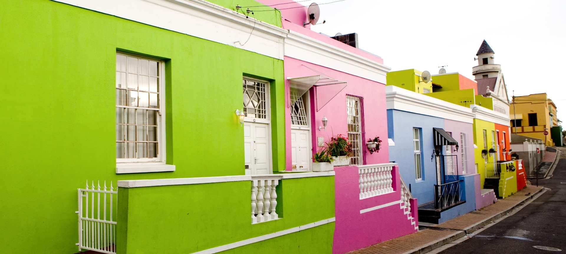 The cobbled streets and colourful houses of Bo-Kaap are a popular photographic destination.