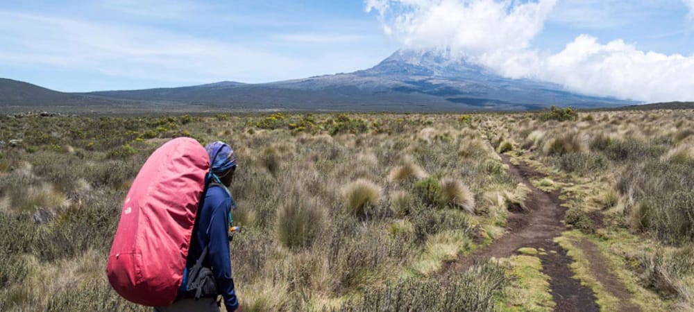 hiking the machame route in mount kilimanjaro credit machame camp
