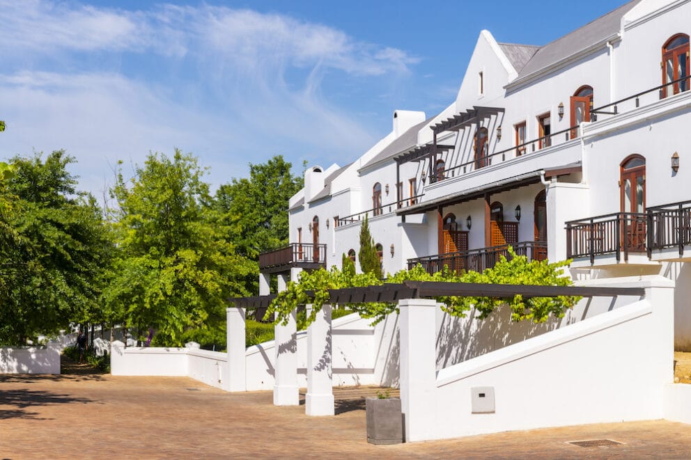 De Zalze Lodge exterior, Stellenbosh
