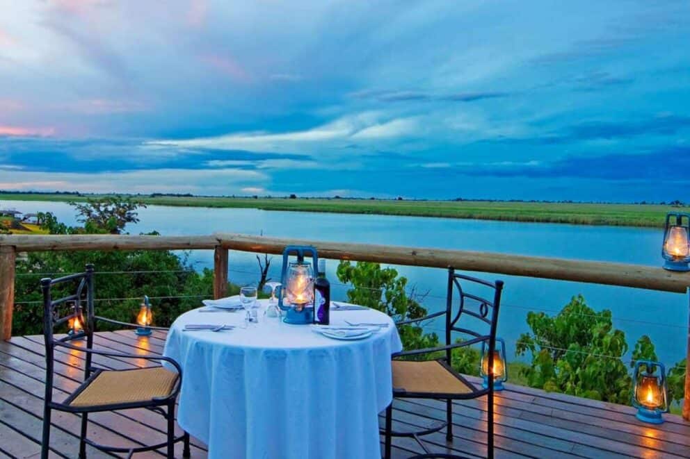 Luxury lodge in Botswana.