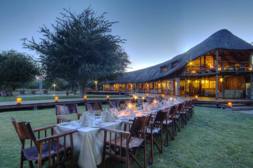 The communal dining experience is healthy and hearty with Desert and Delta's camps