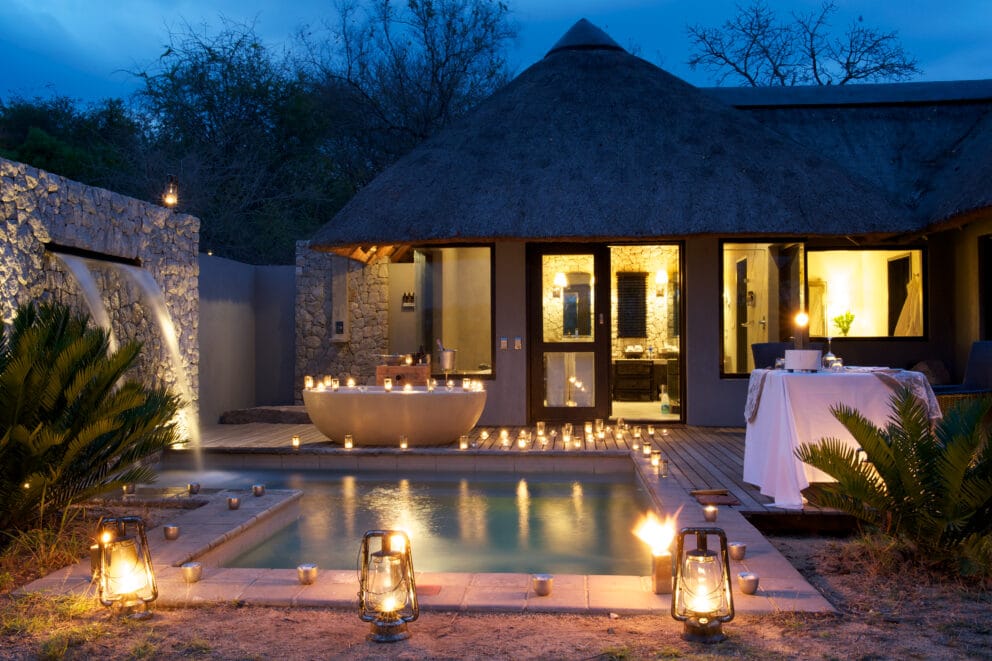 Pool at a luxury Londolozi Granite Suites Lodge