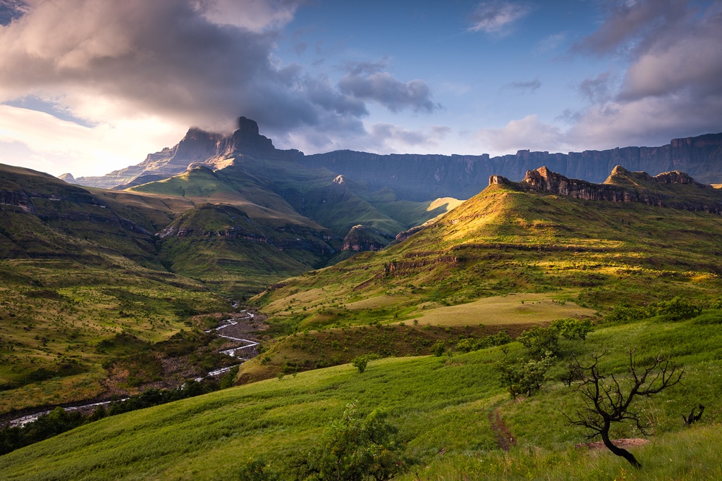 Lesotho Scenery In Green Season