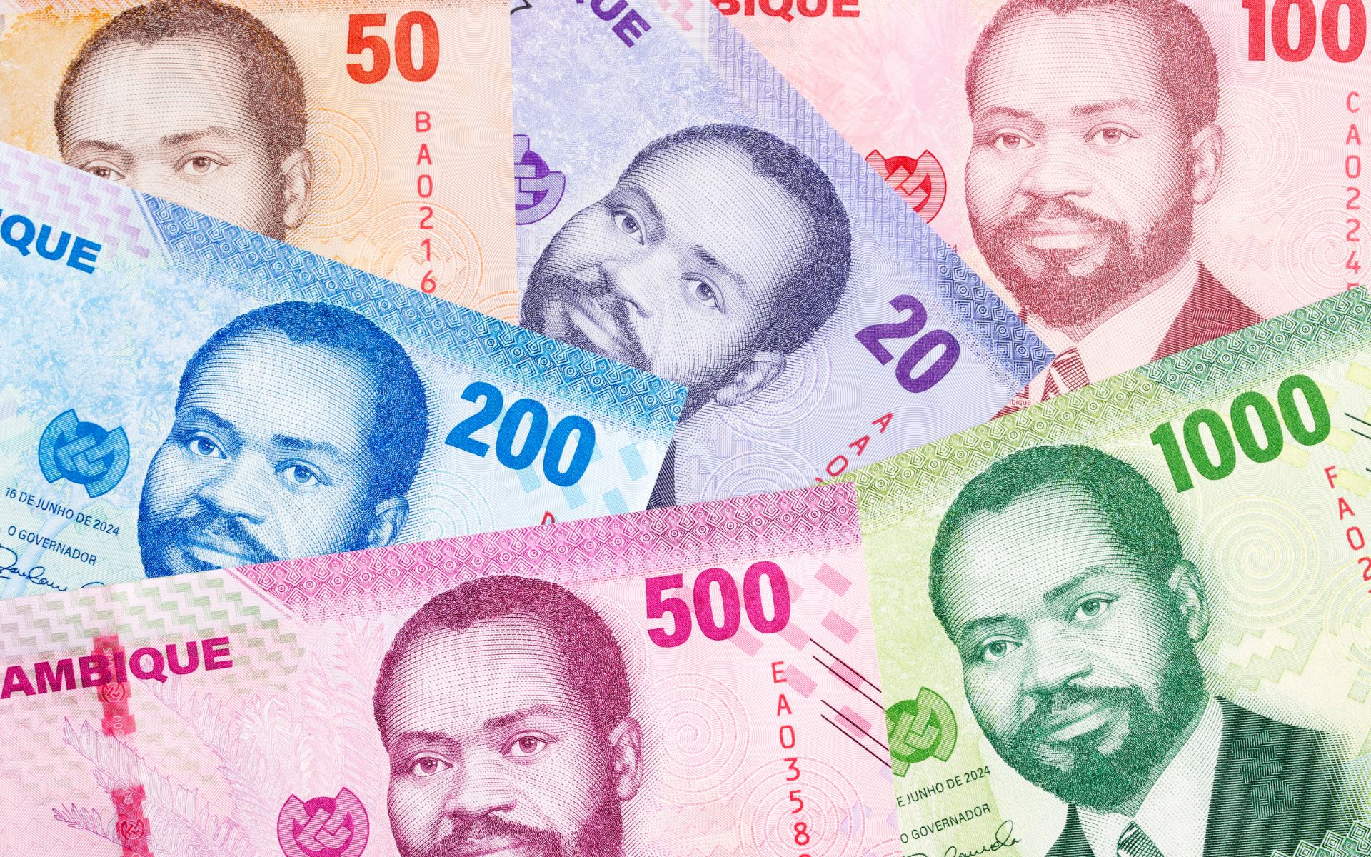 Mozambique Metical, a southern Africa currency