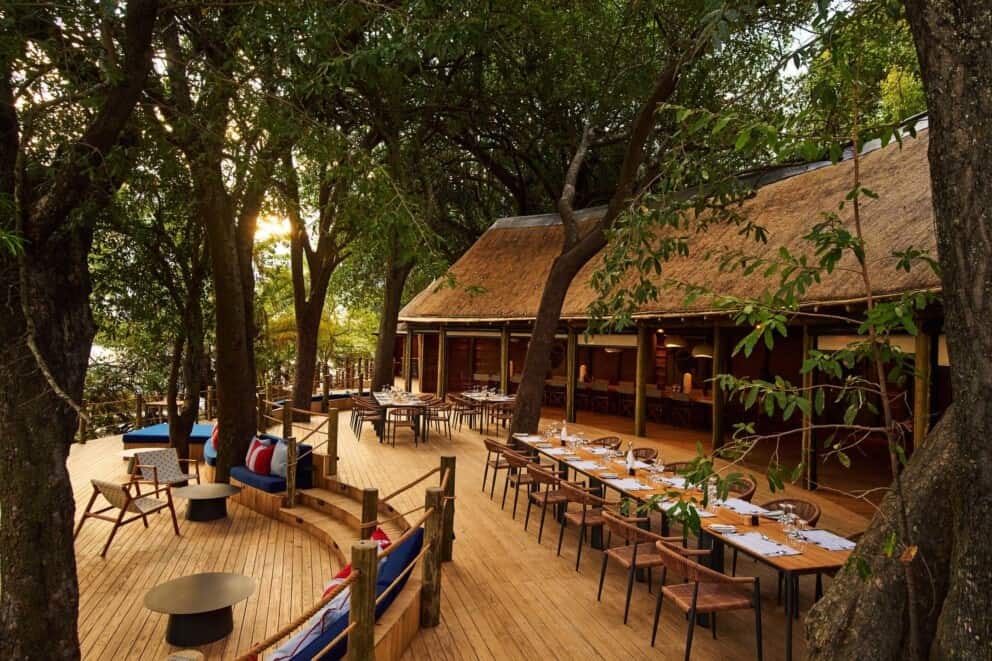 Xugana Island Lodge Main Area. Xugana is one of the top Okavango Delta Lodge