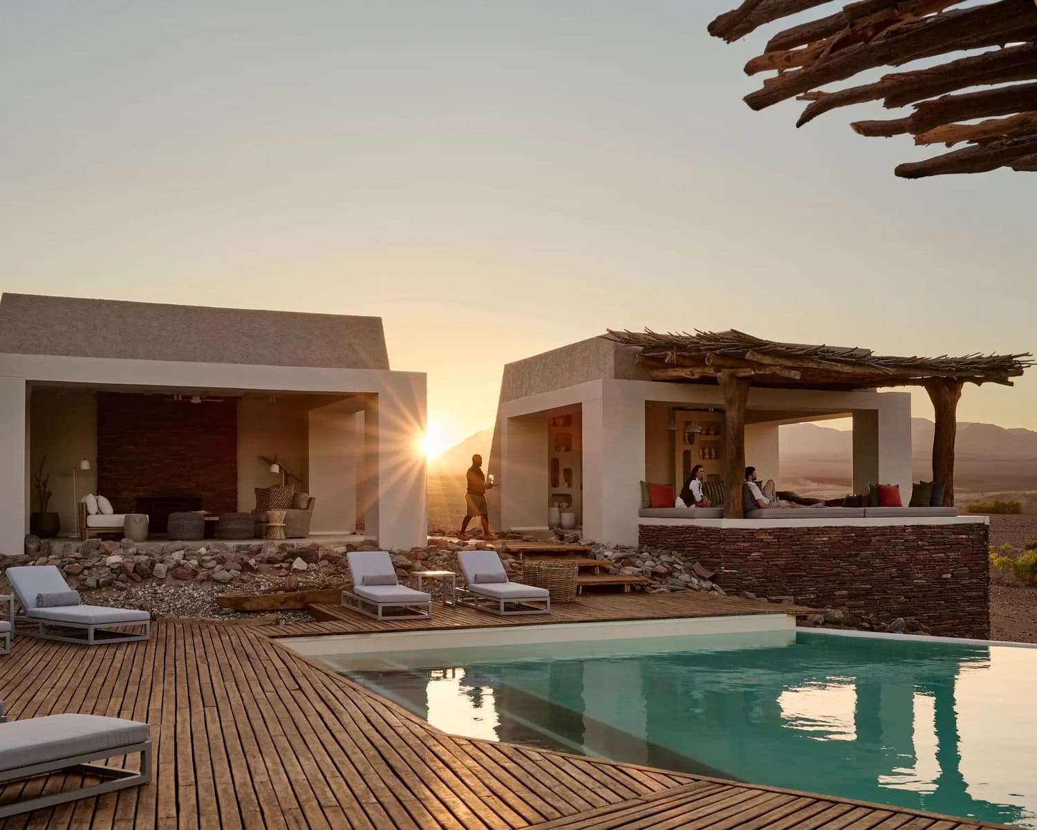 Himba-inspired architecture at Okahirongo Elephant Lodge | Photo credit: A&K Sanctuary Okahirongo Elephant Lodge