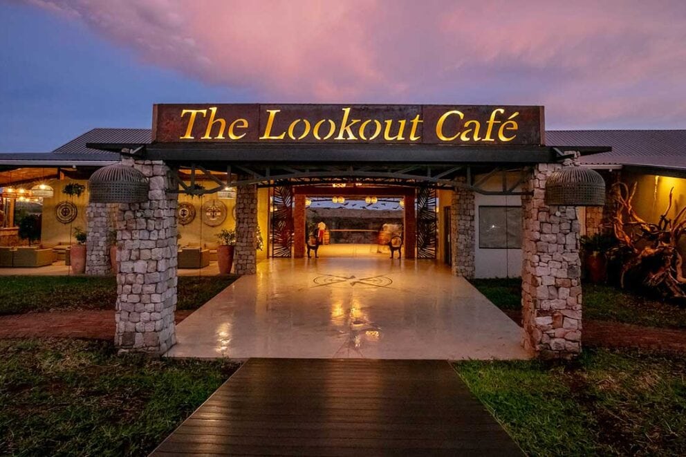 Entrance to the Lookout Cafe