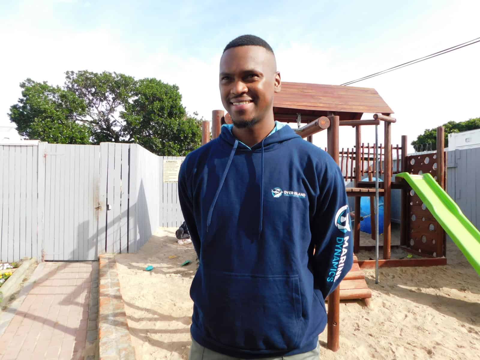 Lwando Baleni, a seabird and African penguin ranger situated on Dyer Island. We met him as a part of our ocean safari.