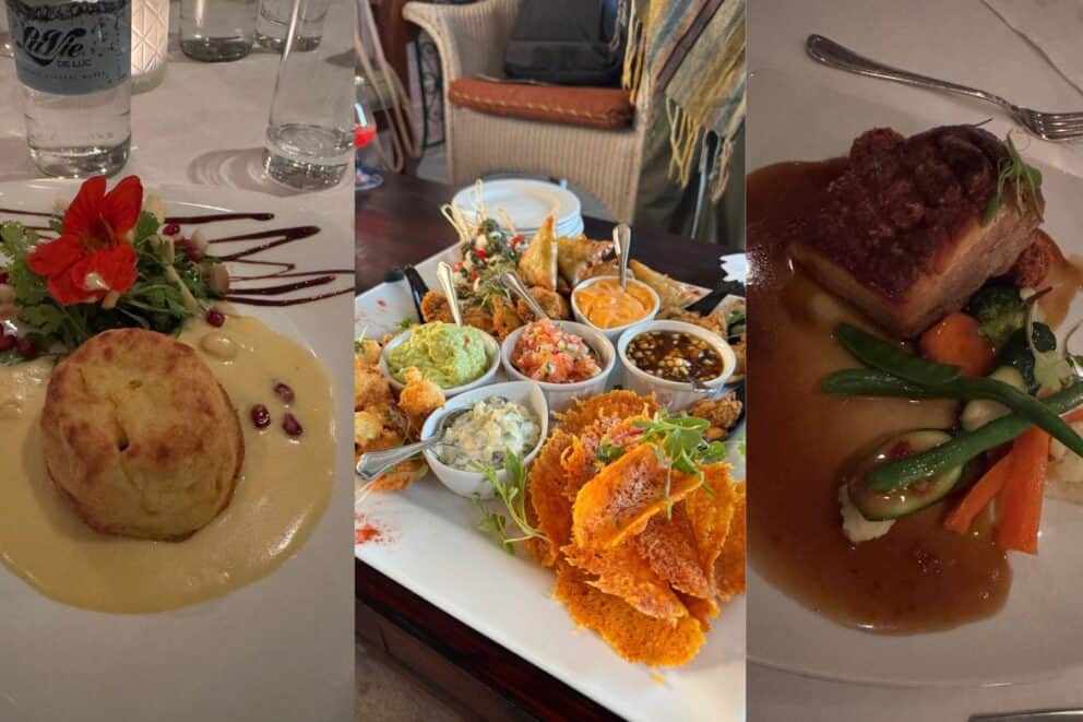 Some of the culinary highlights at Oliver's on a Kruger Safari