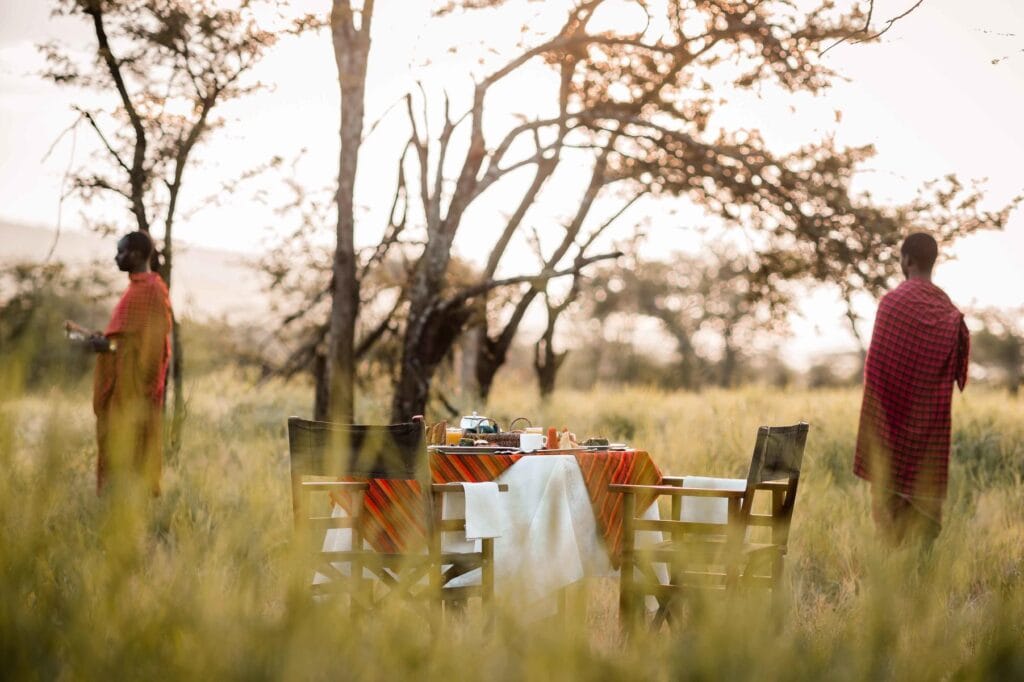 Bush Lunch | Photo credit: Ole Serai Luxury Camp Moru Kopjes