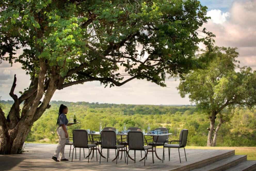Deck of a private lodge in Kruger National Park, South Africa