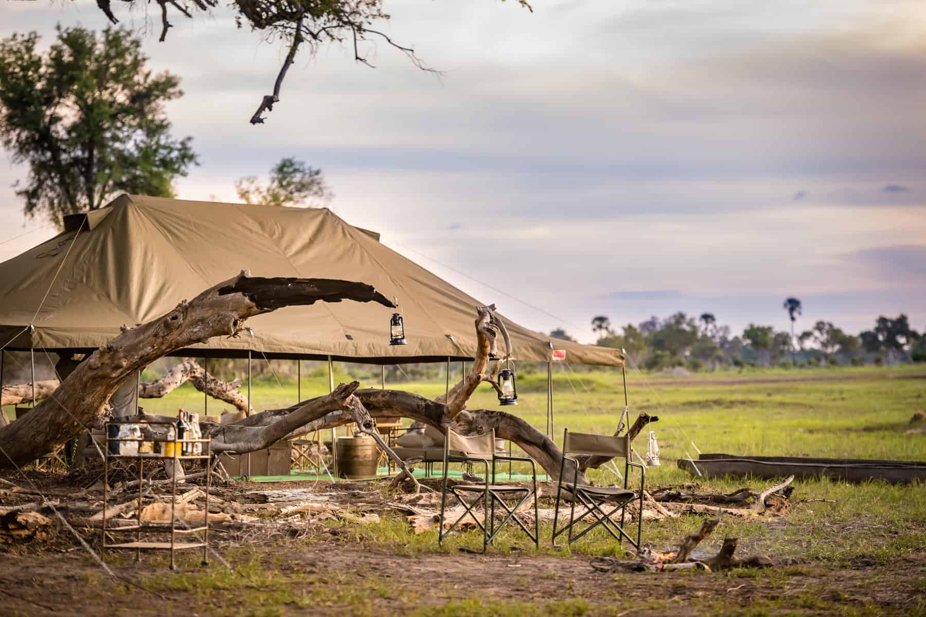 View of a gathering at Xaxaba camp