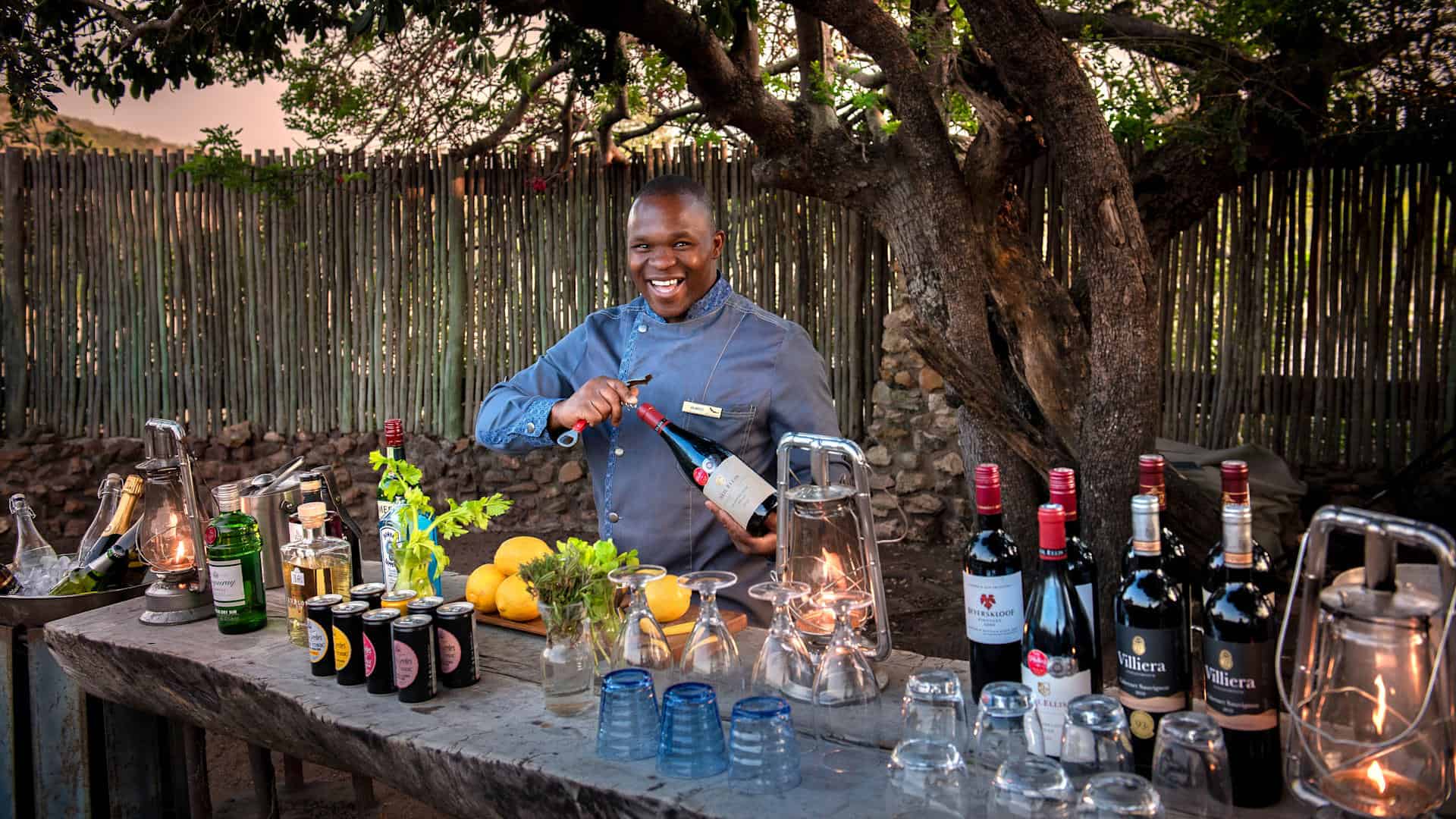 Dining in South Africa, where you can practice tipping.