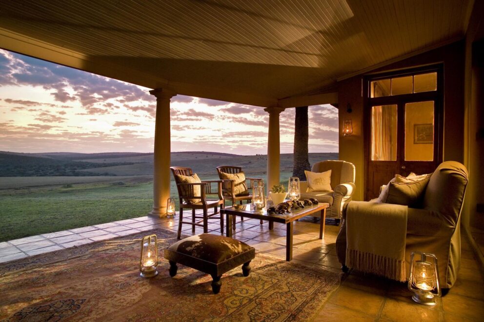 Main House Verandah at Gorah Elephant Camp in Addo Elephant National Park.
