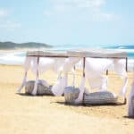 Beach Beds in Mozambique | Photo credit: White Pearl Resort