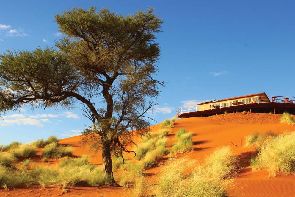 Lodge in the Namib Desert as part of a Namibia desert safari experience