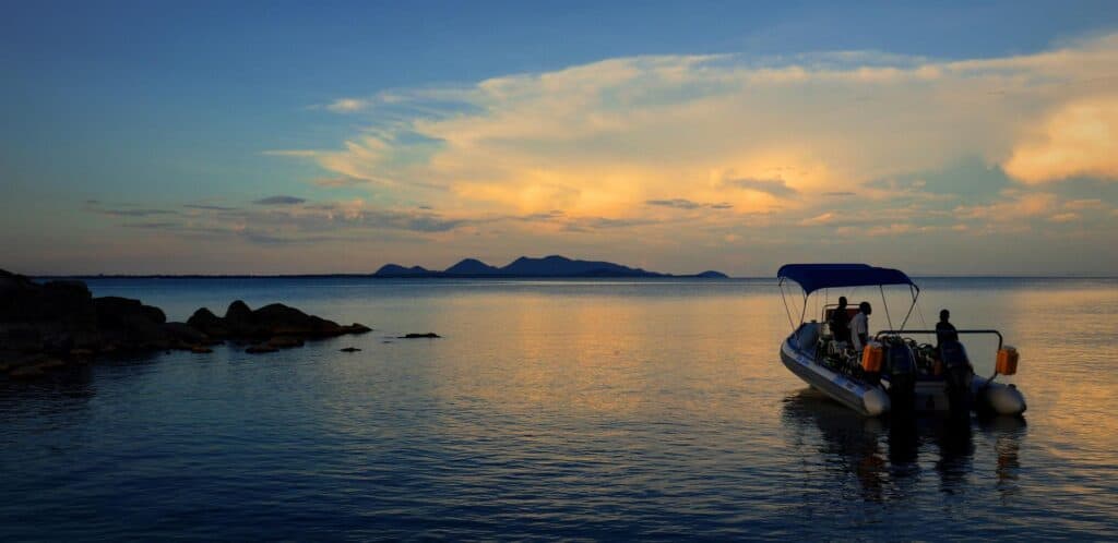 Boat cruise on Lake Malawi