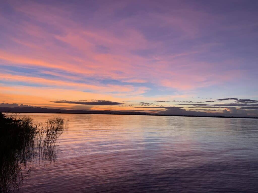 Sunset over Lake Malawi