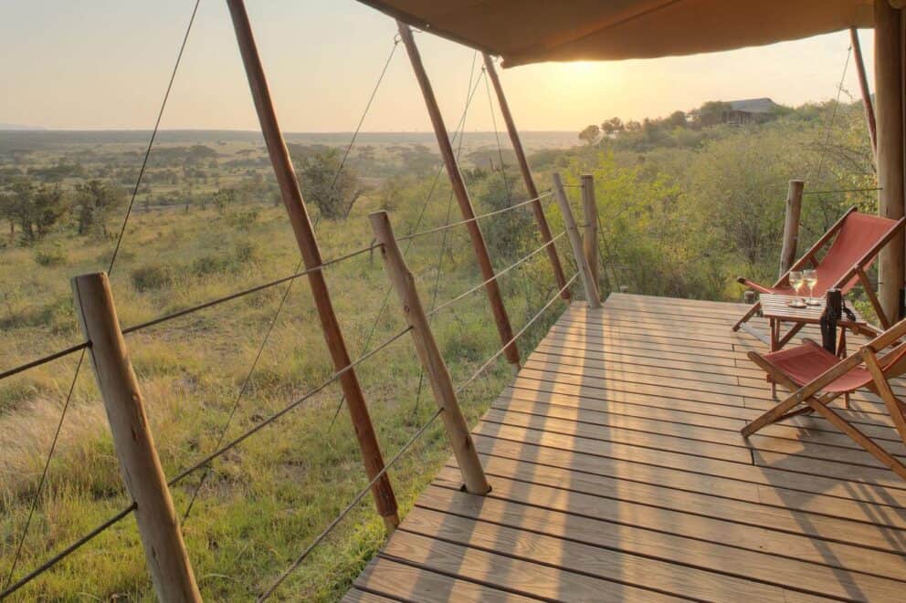 Tent terrace at Eagle View in Kenya | Photo credit: Eagle View