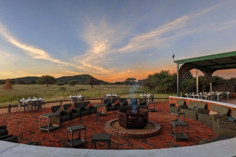 Fire pit at Okonjima Plains Camp, Namibia | Photo credit: Okonjima Plains Camp